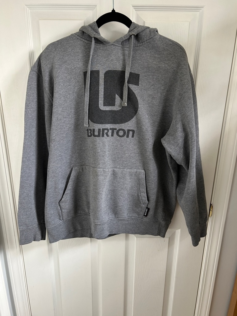 Burton Gray Logo Pullover Hoodie